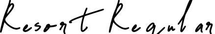 Resort Regular字体预览图