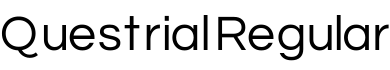 Questrial Regular字体预览