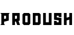 Prodush字体预览图