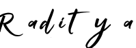 Raditya字体预览图