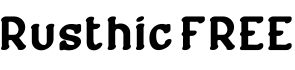 Rusthic FREE字体预览