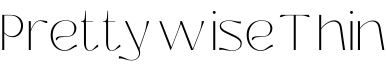 Prettywise Thin字体预览图
