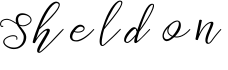 Sheldon字体预览图