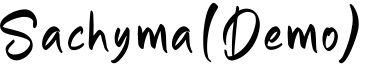 Sachyma (Demo)字体预览图