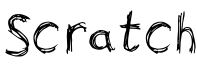 Scratch字体预览图