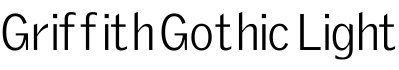 Griffith Gothic Light字体预览