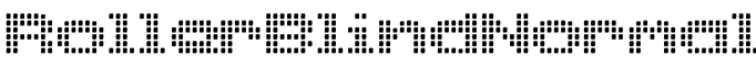 RollerBlindNormal字体预览图