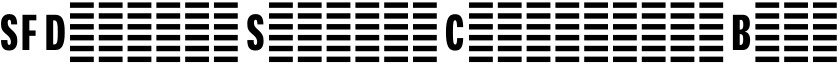 SF Display Shields Compressed Bold字体预览图