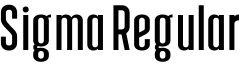 Sigma Regular字体预览图