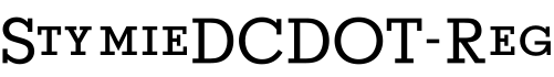 StymieDCDOT-Reg字体预览图