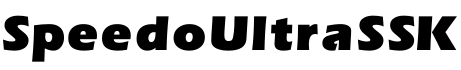 SpeedoUltraSSK字体预览
