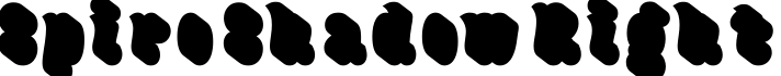 Spiro Shadow Right字体预览图