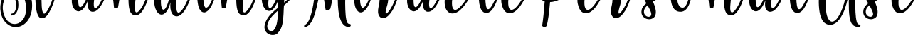 Standing Miracle Personal Use字体预览图
