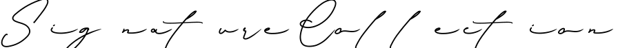 Signature Collection字体预览图