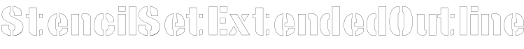 StencilSetExtendedOutline字体预览图