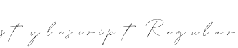 stylescript Regular字体预览图