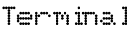 Terminal字体预览图
