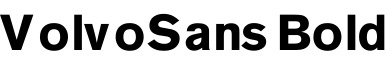VolvoSans Bold字体预览