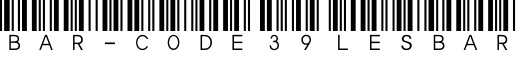 Bar-Code 39 lesbar预览字体图片