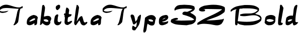 TabithaType32 Bold字体预览