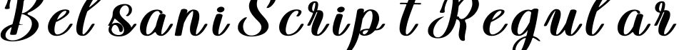 Belsani Script Regular字体预览图