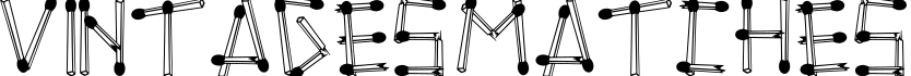 Vintages Matches字体预览图