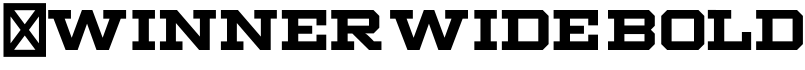 ☞Winner Wide Bold字体预览图
