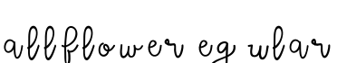Wallflower Regular字体预览