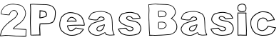 2Peas Basic字体预览图