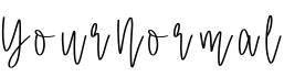 YourNormal字体预览