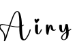 Airy字体预览