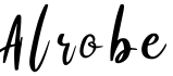 Alrobe字体预览