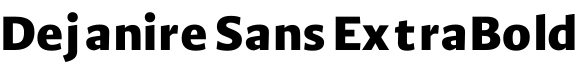 Dejanire Sans ExtraBold字体预览图