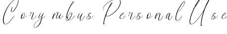 Corymbus Personal Use字体预览图