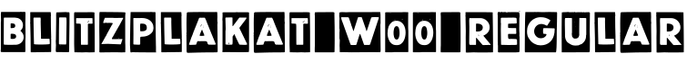 Blitzplakat W00 Regular字体预览图