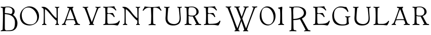 Bonaventure W01 Regular字体预览图