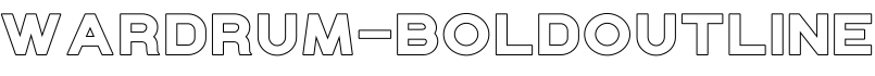 Wardrum-BoldOutline预览字体图片