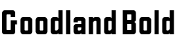 Goodland Bold预览字体图片