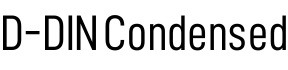 D-DIN Condensed字体预览