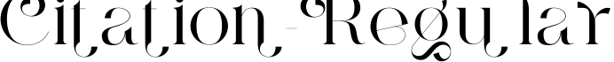 Citation-Regular字体预览图