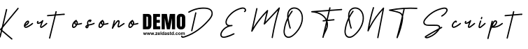 Kertosono-DEMO FONT Script字体预览图