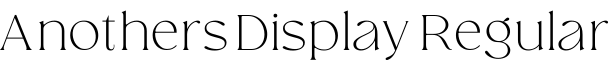 Anothers Display Regular字体预览