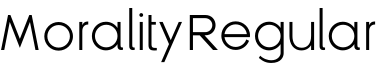 MoralityRegular字体预览