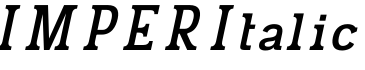 IMPER Italic字体预览