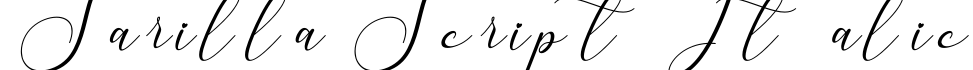 Sarilla Script Italic字体预览
