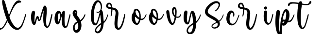 Xmas Groovy Script字体预览图