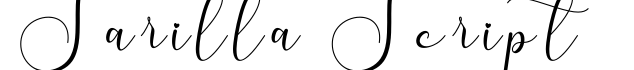Sarilla Script字体预览图
