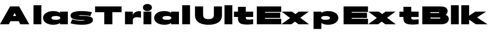 AlasTrial UltExp ExtBlk字体预览