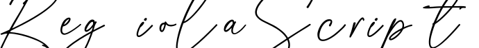 Regiola Script字体预览图