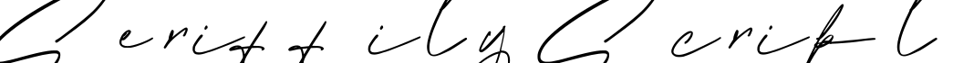 SeriffityScript字体预览图
